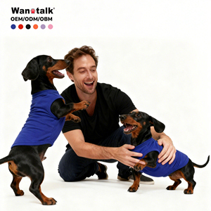 Costumes pour chiens T-shirt de base vierge T-shirts pour grands petits chiens Vêtements pour animaux de compagnie T-shirt pour chien <span class=keywords><strong>chat</strong></span> en stock Logo personnalisé - Product Image 1