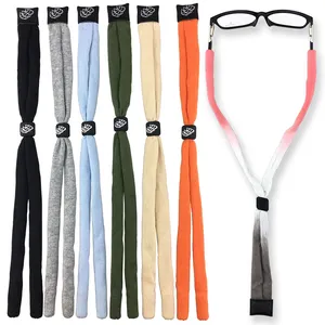 Lanière réglable en coton pour lunettes de soleil, chaîne de lunettes, cordon de retenue pour lunettes, sangle pour cordon de lunettes