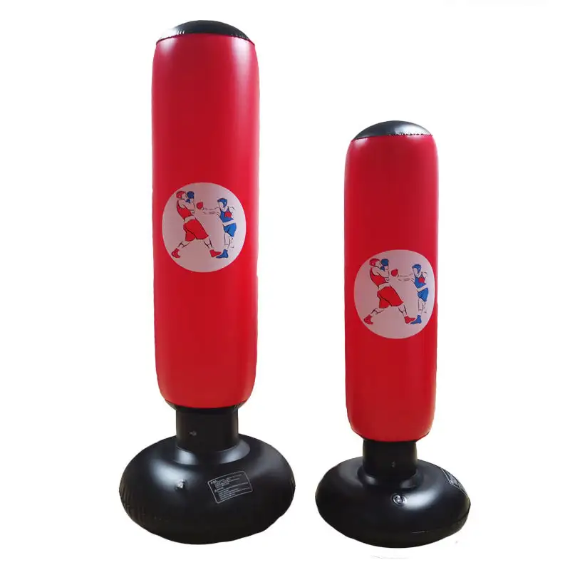 Mainan Latihan Pvc Fitness Berdiri Bebas Tiup Anak-anak Kicking Boxing Peralatan Gym Rumah Pelatihan Punching Bag