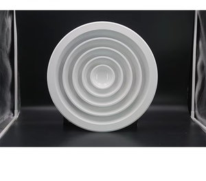 Ezong 01 nhôm tròn Trần khuếch tán thiết kế hiện đại sơn tĩnh điện dễ dàng lắp đặt sân bay khách sạn <span class=keywords><strong>HVAC</strong></span> lưới cung cấp không khí - Product Image 3