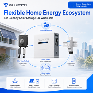 Kit de système solaire compact pour balcon 350W/450W/550W avec batterie <span class=keywords><strong>micro</strong></span>-onduleur 800W Installation de bricolage certifiée UE économies d'énergie - Product Image 1