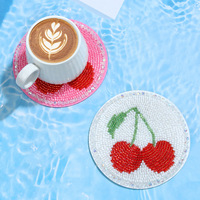 Sous-verres ronds personnalisés de 4 pouces en gros pour boissons, verres, tasses, essentiels pour la maison, sous-verres en verre perlé faits à la main
