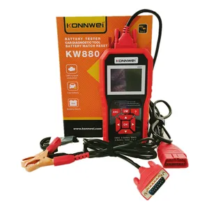 KONNWEI-probador de batería de 12V KW880, herramienta Automotriz con reinicio de batería OBD2