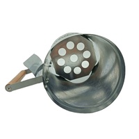 Balcon extérieur personnalisé, accessoires de barbecue galvanisé, démarreur de feu de charbon de bois pour barbecue, briquet de feu en carbone pour cheminée à charbon