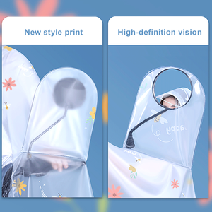 Xe Đạp Xe Đạp Xe Đạp Áo mưa mưa áo choàng poncho trùm đầu Windproof Áo Mưa di động Scooter Bìa <span class=keywords><strong>PVC</strong></span> mưa ponchos - Product Image 6