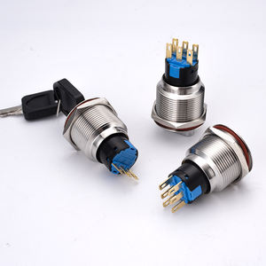 2 Position <span class=keywords><strong>3</strong></span> Position ein aus Wasserdichter IP65-Drucktastenschalter 12mm 16mm 19mm 22mm Edelstahl - Product Image 1