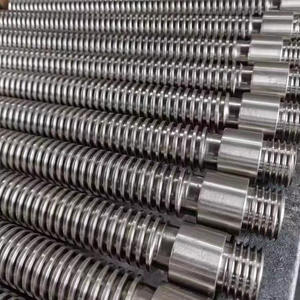 Cnc oem באיכות גבוהה בורג trapezoidal מוט הברגה עופרת מוט הברגה עם אגוז פליז - Product Image 4