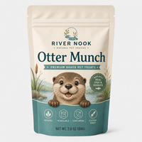 Sachet Doypack refermable à fermeture éclair, mat, de qualité alimentaire, 80g, imprimé sur mesure, pour poisson cuit au four, légumes et friandises pour animaux – Choix populaire