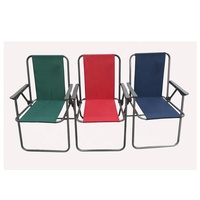 Chaise de plage pliante moderne en acier et fer, chaise de salle à manger portable pour salon, chambre et mobilier d'extérieur