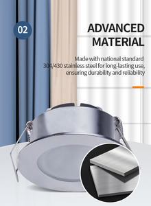 Vente en gros <span class=keywords><strong>de</strong></span> lampes LED encastrées 12V DC 1W 3W, design moderne, pour <span class=keywords><strong>cuisine</strong></span> commerciale, <span class=keywords><strong>hotte</strong></span> <span class=keywords><strong>de</strong></span> <span class=keywords><strong>cuisine</strong></span>, éclairage pour armoires - Product Image 2