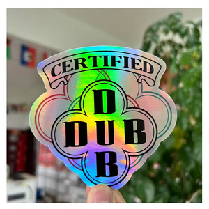 Tùy chỉnh thiết kế in dán ngoài trời tái sử dụng Logo Sticker trang trí dính tùy chỉnh Holographic dán nhãn ba chiều - Product Image 5