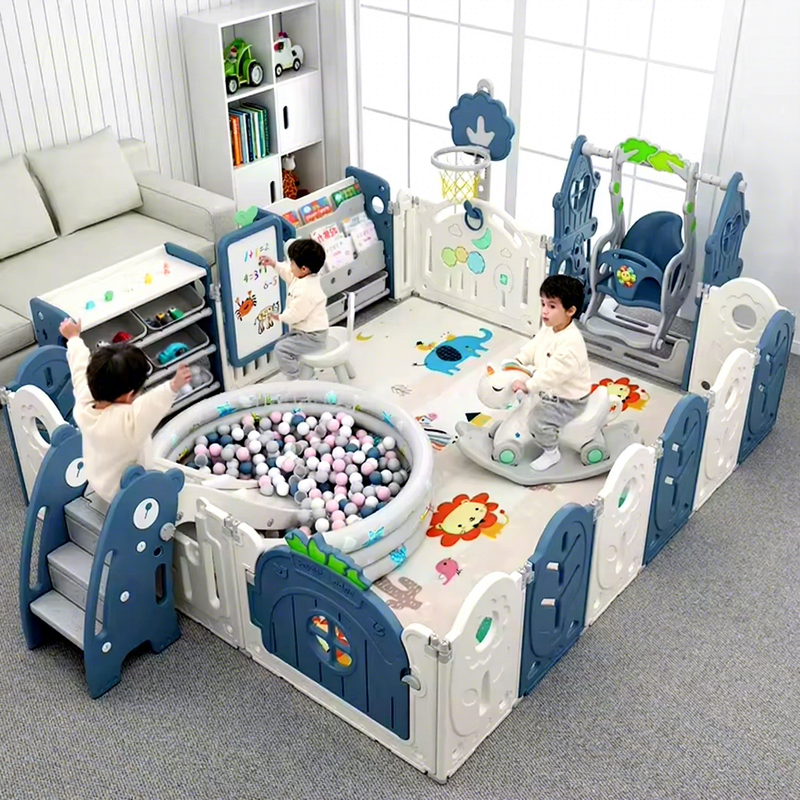 Modern Design HDPE Plastic Playpen Set