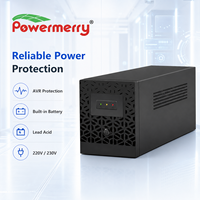 UPS Fuera de Línea de 2000VA 1200W, 220V 230V Monofásico con AVR y Batería de Plomo-Ácido Integrada para Respaldo de Computadora y Router de Oficina, UE