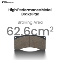 Kit de Frenos Delanteros de Competición TEI GTS4 de 4 Pistones con Disco de 330x28MM para MITSUBISHI Lancer EX EVO 2007-2019 con Ruedas de 18 Pulgadas