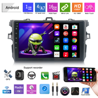 Lecteur radio multimédia 9 pouces, lecteur vidéo GPS Android pour Toyota Corolla 2008 2009 2010 2011 2012 2013
