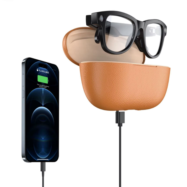 2026 AI ChatGPT Meta Glasses with Charging Case Photography Video Recording Music and Call Real-time Translation Smart Glasses