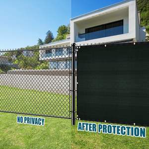 Écran de confidentialité pour balcon Filet de protection contre le vent de jardin en HDPE vert avec attaches de câble Emballage de commande par correspondance inclus - Product Image 3