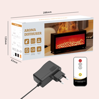Cheminée Style 7 Couleurs Flamme Aroma Diffuseur Humidificateur D'air pour Bureau À Domicile Chambre