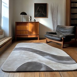 Tappeti residenziali per la personalizzazione avanzata in lana 100% con ciuffi di lana e stile di soggiorno con grandi tappeti per aree con Design morbido - Product Image 6