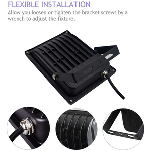50W-200W Outdoor IP65 <b>SMD</b> Slim <b>LED</b> Flood Light with 6500K Daylight High Brightness Aluminum Construction for Garden Use - Product Image 4