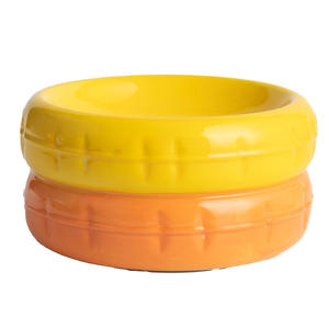 Macaron mangkuk keramik kucing dan anjing, mangkuk air dan makanan hewan peliharaan kualitas tinggi - Product Image 5