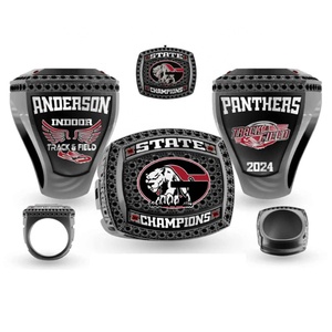 Chất lượng cao tùy chỉnh thời trang vòng màu đen theo dõi và lĩnh vực vô địch Vòng món quà kỷ niệm - Product Image 1