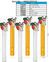 Kit de baguettes à bulles miniatures Lapin de Pâques 24 pièces/boîte, bâtonnets à bulles à motif lapin et coquille d'œuf de Pâques