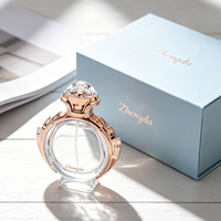 Bouteille de 80 ml en or rose avec couvercle à sertir pour la vente en gros et l'approvisionnement de kits de parfum – Bouteilles de parfum en gros