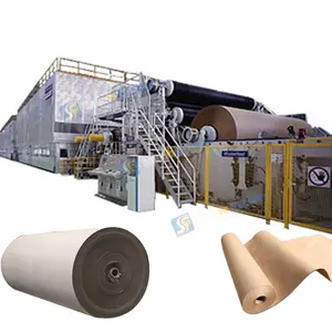 Machines de traitement du papier entièrement automatique 3200mm 100tpd prix de la machine de fabrication de papier kraft ondulé