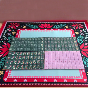 Juego de Mahjong Serie Green Nutcracker 2026, Juego de Mahjong Acrílico con Diseño Personalizado, Fichas de Mahjong Americanas de 3 Capas - Product Image 4