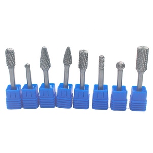 Juego de 10 fresas rotativas eléctricas de carburo de tungsteno pulido, vástago de 1/4" (6 mm), fresas de <span class=keywords><strong>doble</strong></span> corte para amoladora de troqueles, herramientas de cerrajería metálica - Product Image 3