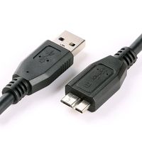 Doonjiey kabel Transfer Data USB 3.0, kecepatan tinggi dengan pelindung kepang dan bahan PVC untuk kamera komputer