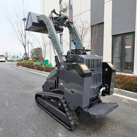 Chargeuse compacte V800, moteur Kubota 3 cylindres de qualité supérieure pour les opérations agricoles et les travaux de construction sur site