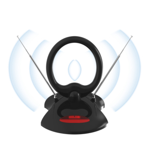 Antenne TV numérique Full HD à gain élevé, facile à installer, pour intérieur, VHF, HDTV, avec amplificateur - Product Image 1