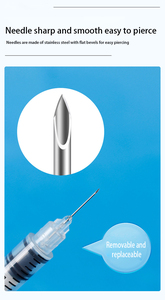 Jeringa de 1 ml, 5 ml, 10 ml con Tapa de Seguridad Personalizada, Desechable, <span class=keywords><strong>para</strong></span> Inyección de <span class=keywords><strong>Insulina</strong></span>, con Escala Precisa - Product Image 5