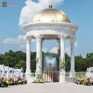 TREVI Luxe Wit Marmeren Herdenkingspaviljoen voor Buiten, Openbaar Monument, Tuinpaviljoen - Product Image 5