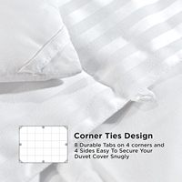 Couette matelassée légère et rafraîchissante King Size, garnissage alternatif en mélange de polyester, ultra douce, rayée