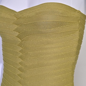 Abito <span class=keywords><strong>Mini</strong></span> da Donna con Spalle Scoperte, Verde Oliva, con Paillettes Lucide, Aderente, Elegante per Cocktail, Serate Formali - Product Image 6