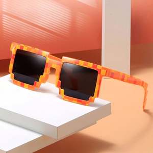 Gafas de Sol Divertidas Personalizadas al por Mayor, Gafas de Sol Cuadradas Coloridas con Mosaico para Hombres y Mujeres - Product Image 3