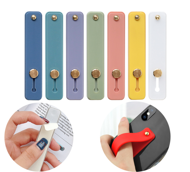 Silicone Finger Ring Phone Grip Hand Band Holder Stand for Smartphones