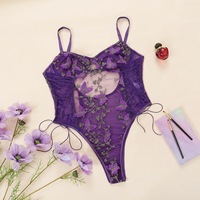 Body de lingerie de broderie de corset de sangle de conception professionnelle Body de luxe