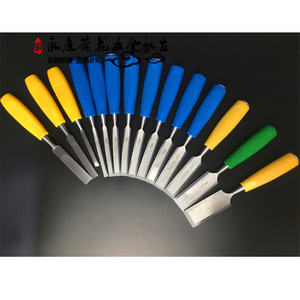 Cinceles para trabajar la madera, mango de plástico, 130 mm de longitud, herramientas manuales planas y redondas para carpintería - Product Image 1