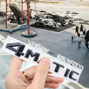 Nuevas pegatinas 3D ABS cromadas con el logotipo 4MATIC para Mercedes C63 C200L, emblemas para la parte trasera del coche, nuevas pegatinas 3D ABS cromadas para la parte trasera del maletero. - Product Image 2