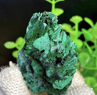 100% cristal de roche naturel pierre Malachite brut cristal spécimen chrysocolle spécimen pour la décoration