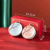 250ml/8.5oz vente en gros 2/4/6 pièces dîner bohème islamique manger du riz en céramique porcelaine salade Dessert bols à soupe ensemble dans une boîte-cadeau