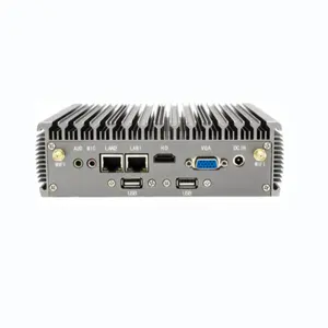 Commercio all'ingrosso della fabbrica industriale Fanless Box PC Core i3 i5 i7 Mini PC VGA WIN7 WIN8 WIN10 Linux Industrial Computer