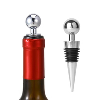 Bouchon de bouteille de vin personnalisé de marque, durable, réutilisable, en alliage de zinc, bouchon à vide pour la conservation du vin, étanchéité hermétique