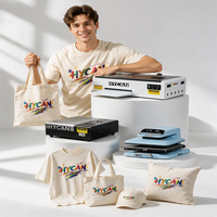 Kit d'imprimante DTF A4 pour débutants, ensemble complet pour le transfert thermique sur textile, imprimante DTF de bureau de petite taille pour les démarcations commerciales à domicile
