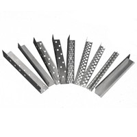 Profilé d'angle métallique GI en zinc galvanisé à trous diamantés pour système de plafond de décoration intérieure, 25x25mm, pour cloison sèche