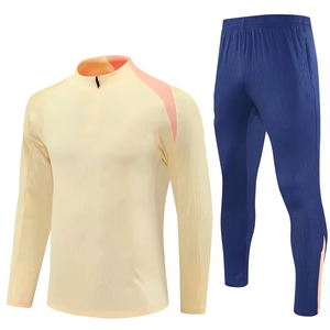 2026 New Design 100% Polyester Adult Football Training Suit <b>Soccer</b> Set Lightweight Breathable Quick Dry Short Sleeve - Product Image 6